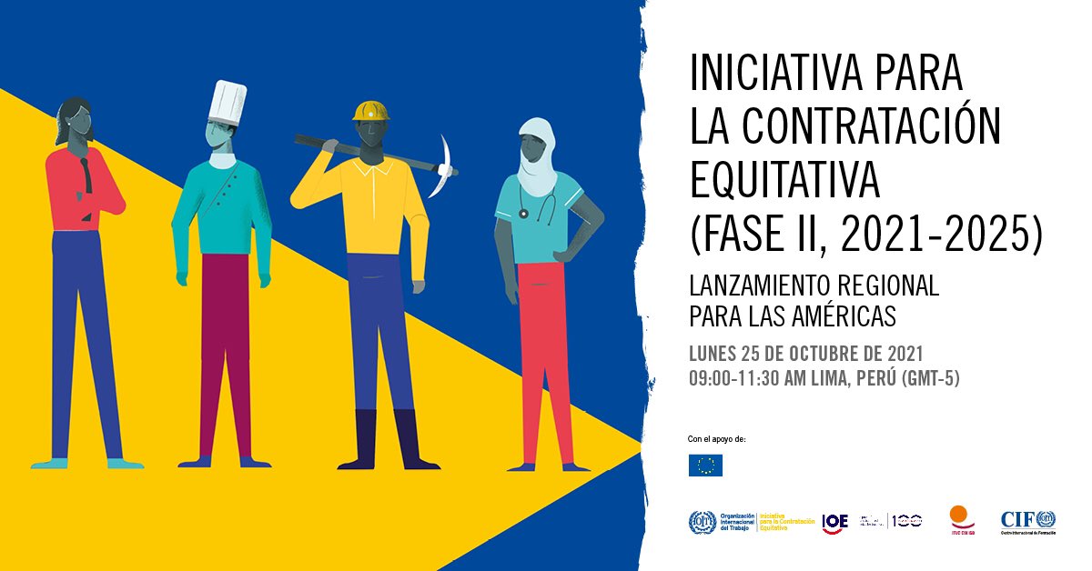 Hoy a las 12 am (Arg) estaré participando de una mesa redonda para contribuir con esta fantástica iniciativa sobre #contrataciónequitativa Gracias <a href="/OITAmericas/">OIT Américas</a> y @oievoz por la invitación. Inscripción aquí ⬇️ 
itcilo-org.zoom.us/webinar/regist…