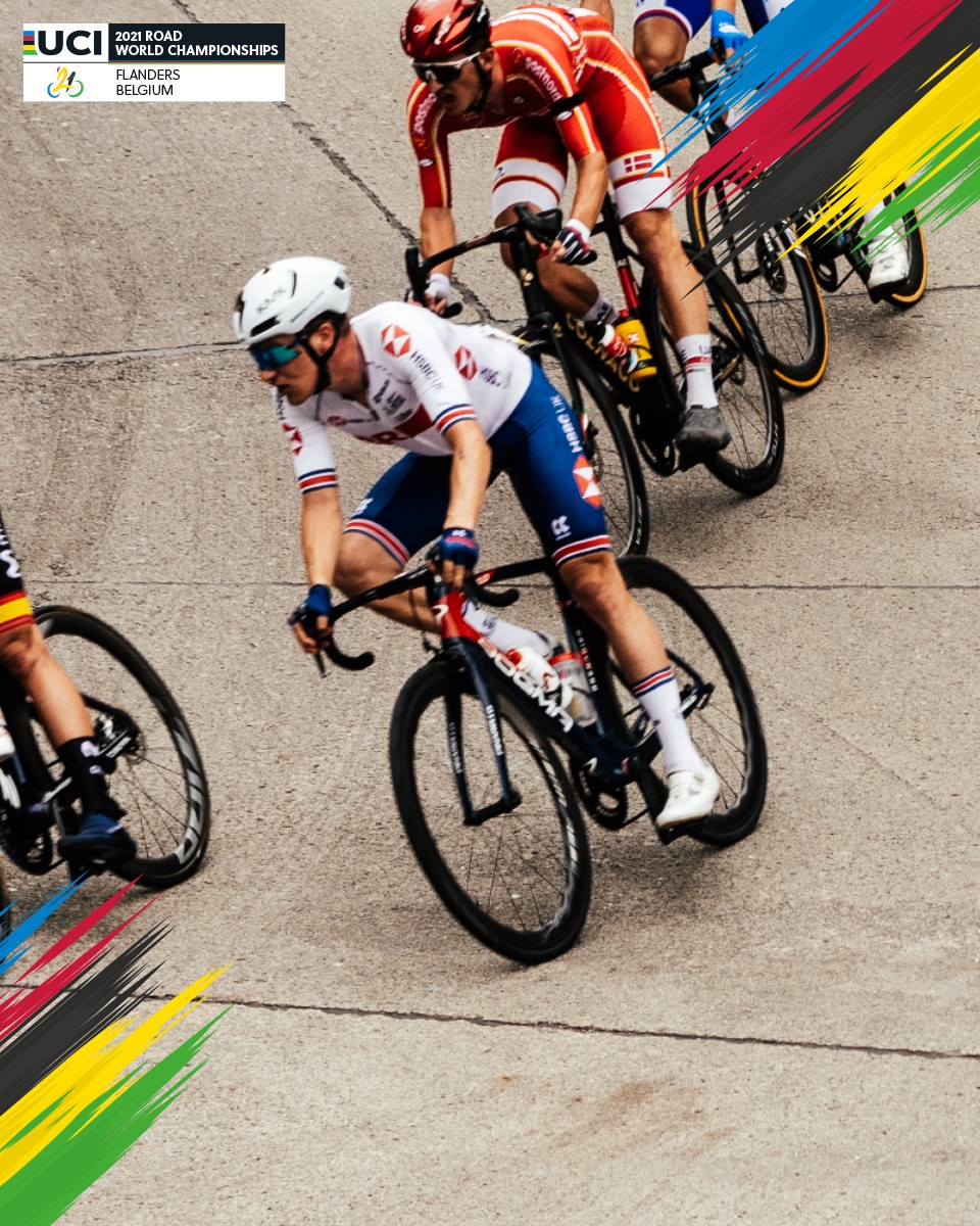 flanders2021's tweet photo. Almost 1️⃣ month after our #Flanders2021 races, 7 of our contestants crowned themselves as a brand new world champion on the Tissot UCI Track Cycling World Championships! 🤩🌈 Congrats! 🙌🏼 https://t.co/iR3Jfmfw9a