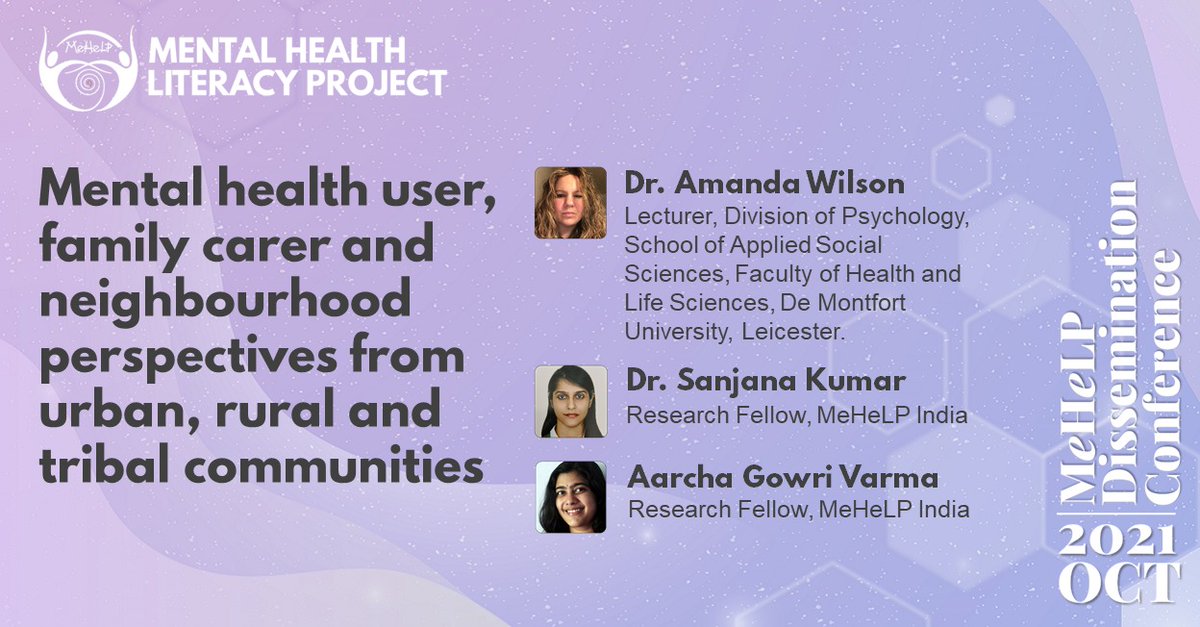 MeHeLP6's tweet photo. @dmumentalhealth @bipolarindia
Register:
https://t.co/O46z5m0Z8V
#MehelpDisseminationConference #MentalHealthLiteracy #MentalHealthAwareness #mehelpindia #mentalhealth #mentalhealthmatters https://t.co/bYQhDFVtQD