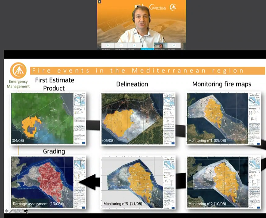 CopernicusEMS's tweet photo. Heard at our #CEMSWeek
🗣️Inside an activation: Forest fire season of summer 2021
As of 1 September, our #EFFIS component had mapped 1,631 fires & reported a total burnt area of 482,000 ha in the 🇪🇺
Our #RapidMappingTeam delivered 141 maps!
More at👇
https://t.co/mmuwbdvbR5 https://t.co/nIc9wdQYAY