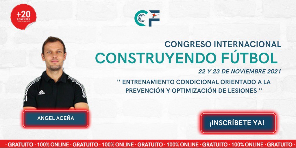 🚨NUEVO PONENTE

<a href="/acea_ngel/">Ángel Aceña Rodriguez</a> , Head Rehab Fitness Coach en <a href="/WatfordFC/">Watford Football Club</a> 💥

➕<a href="/premierleague/">Premier League</a> en nuestro CONGRESO🔝
 
1️⃣0️⃣0️⃣ % GRATUITO

+ 20 sesiones de formación 😱

SOLO tienes que…

1️⃣ RT
2️⃣ Sigue a <a href="/construyefutbol/">Orientación Académica Zenith Sports</a>
3️⃣ Regístrate y obtén tu invitación:

construyendofutbol.com/congreso