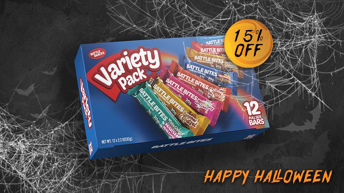 BattleBitesuk's tweet photo. Halloween takeover 🎃
Get 15% OFF the Variety Pack now 😻
Keep an eye out this week as we treat you to some frightening offers leading up to Halloween 👻💀
#biteclub #battlebites https://t.co/PCxvYhJWyy