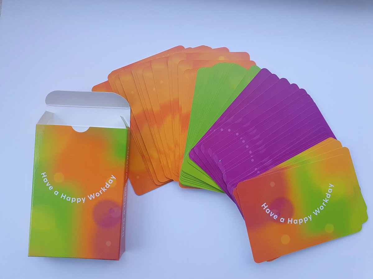 Meer #werkplezier ? Trek een kaart uit het Have a Happy Workday spel. Bestel je spel via claartekracht.nl/have-a-happy-w…