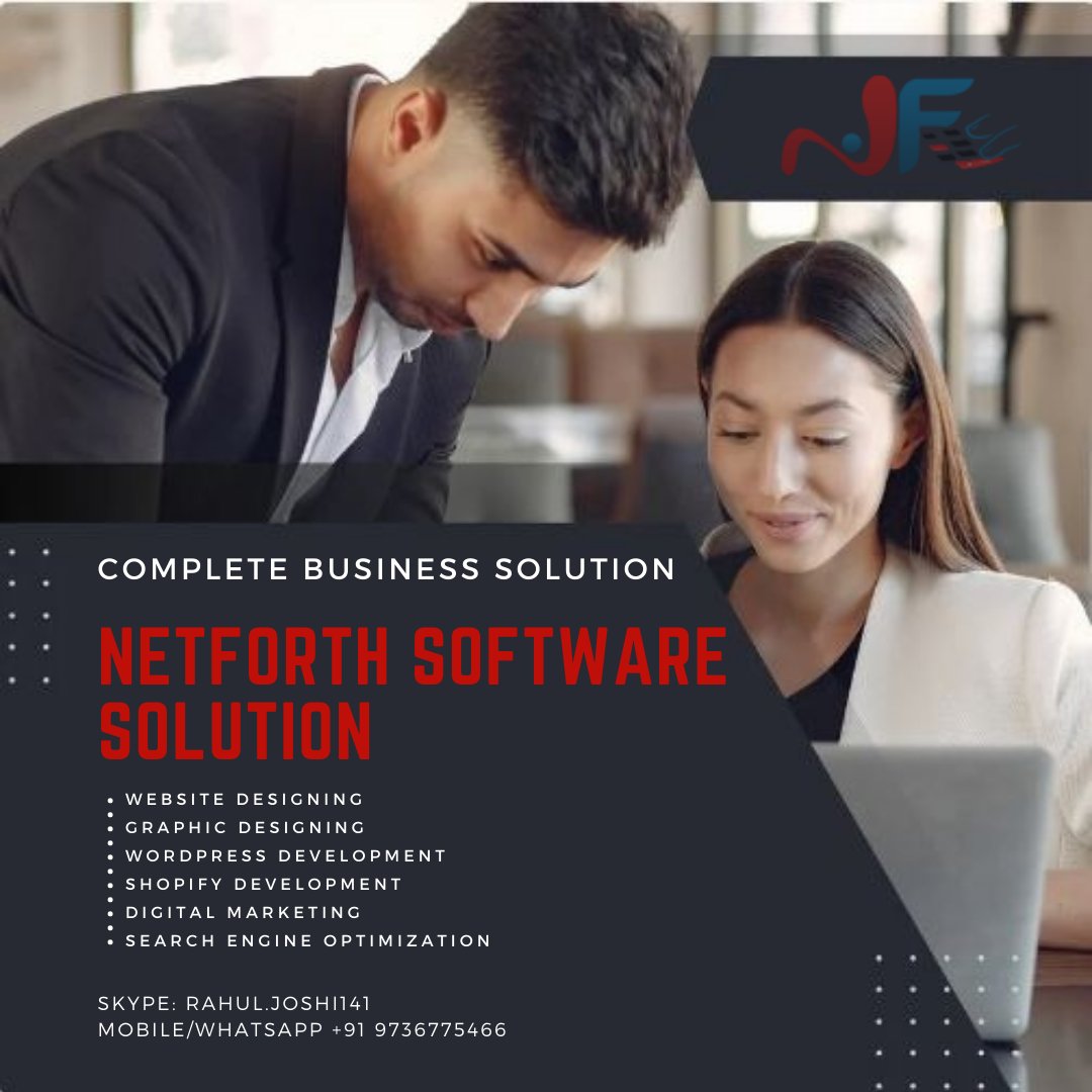 rahul_developer's tweet image. Netforth Software Solution, provide following services
Website Design/Development
Graphic Design
Software Development
Digital Marketing
SEO
#websitedesigning #digitalmarketing #digitalmarketingtraining #SEO #softwaredevelopment #startup #promotions #businesss #digitalmarketing