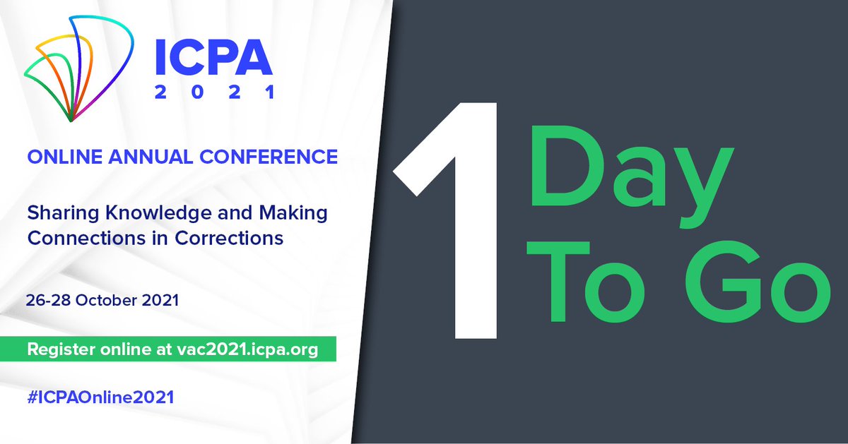 icpaadvancing's tweet photo. ⏳How quickly time flies! 💥Over 800 people have already registered for the ICPA Online Annual Conference. 📅The event starts tomorrow so don’t wait too long - Register now 🌐 https://t.co/c1k31jjnpO

#ICPAOnline2021 #ICPAConference #ICPAAnnualConference #Corrections #Prisons https://t.co/nAwTgvXGWa