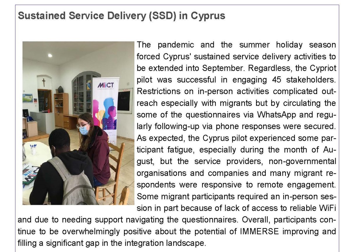 MIICT_EU's tweet photo. 🔥Check out the latest MIICT newsletter! 📰Hot topics: 
#SustainedServiceDelivery of MIICT, highlights and lessons learned from the #pilotingphase, #Afghanistan refugee crisis, #education and #labourmarket challenges regarding #integration...
⬇️https://t.co/wjBU1lSzfd https://t.co/usDxhSki4Y