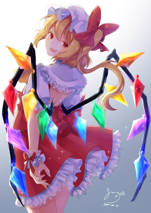 #今年も残りわずかなので今年一番伸びた絵を貼る見た絵描きさんも強制でやる

来年は春例大祭出れるように原稿頑張ります
フランちゃんの背中が見たい。 