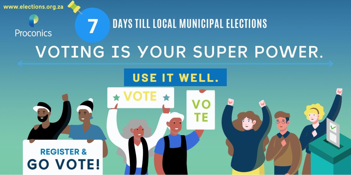 proconics's tweet photo. REMEMBER, to vote in Municipal Elections you must go to the voting station where you registered to vote. #LGE2021

To check where you are registered:
•SMS your ID number to 32810
•Go to https://t.co/oizIlCW0KP and check AM I REGISTERED?
•ECC Contacy Centre at 0800 11 8000 https://t.co/FxGNrBV4YP