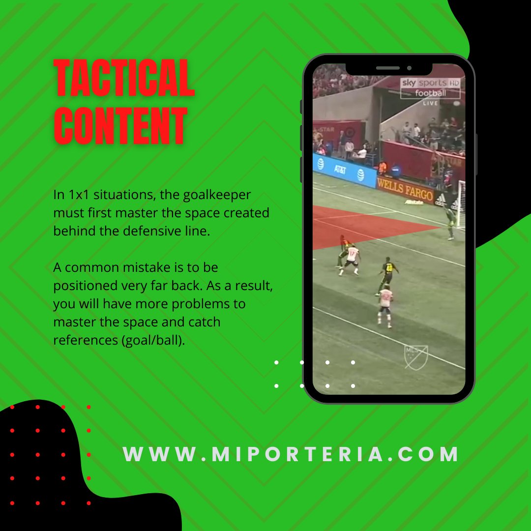 MyGKtraining's tweet photo. Mastering the spaces behind the defensive line, is the first step to be able to correctly interpret a 1 on 1 situation!

Do you need to interpret the game in detail? Would you like to do it under a practical and effective training model?👇
https://t.co/U7nAJ1UoXg
#goalkeeping https://t.co/Mlu32692qi