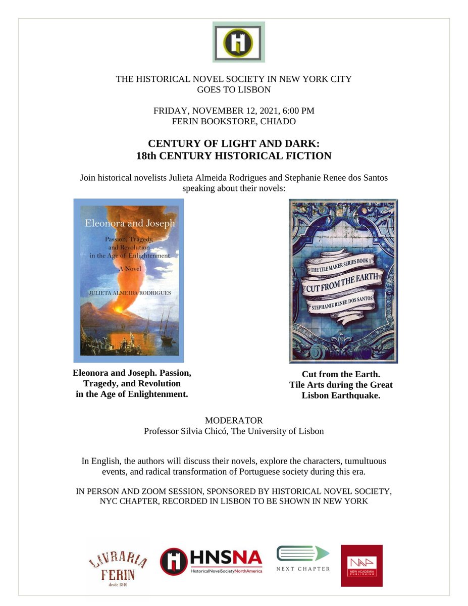 Invite to a FREE book event in English in Lisbon Friday, November 12 at 6 pm at Portugal's second oldest bookstore Ferin Livraria!