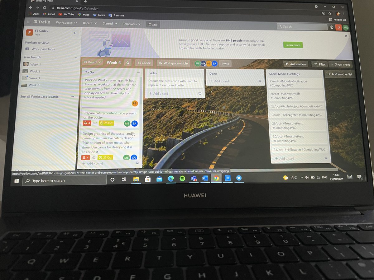 Codexf5's tweet image. tasks need to do on this week............ #MondayMotivation #computing4wc #uclancomputing
@UCLanComputing