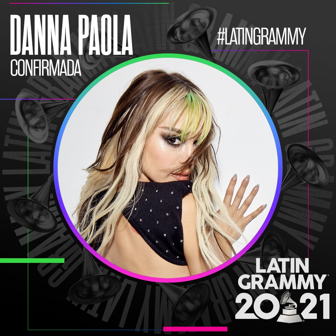 LatinGRAMMYs's tweet photo. ¡ES OFICIAL! 🎶🙌 @DannaPaola formará parte de la 22.a Entrega Anual del #LatinGRAMMY 18 DE NOV. 8PM @Univision https://t.co/mzFf9yJKCt
