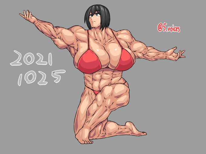 ボディビル模写。 