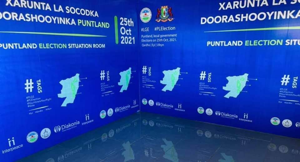 AAHGobdoon's tweet photo. Glad to attend the official launching ceremony of one person, one vote elections of Puntland and tour at Puntland Election Situation Room. It's my pleasure to catch up with Prof. Abdirizak Jurile, Minister Juxa and other great friends that I haven't seen in some time.
#PLGE https://t.co/WXDd03ourV