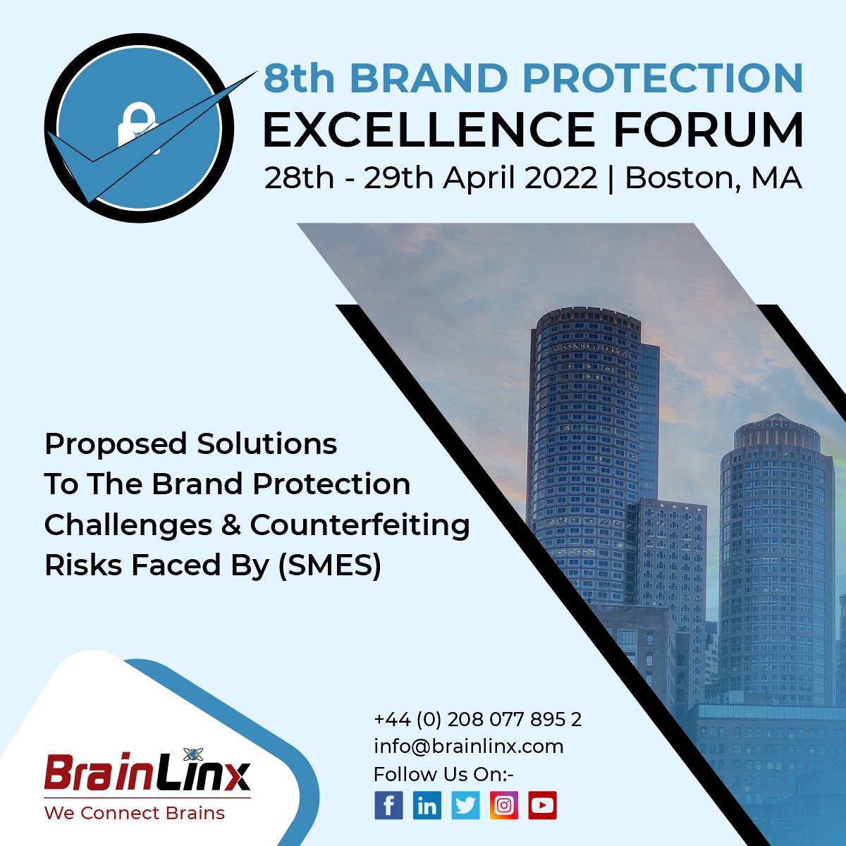 BrainLinx (@brainlinx) on Twitter photo At #8thBPEF we will propose the practical solutions for counterfeiting risks faced by SMEs.
Register Now: lnkd.in/dZttuUfT
Visit Website: lnkd.in/dPQEAgQt
Write Us: info@brainlinx.com
#weconnectbrains #brainlinx #blx #blxconferences At #8thBPEF we will propose the practical solutions for counterfeiting risks faced by SMEs.
Register Now: lnkd.in/dZttuUfT
Visit Website: lnkd.in/dPQEAgQt
Write Us: info@brainlinx.com
#weconnectbrains #brainlinx #blx #blxconferences