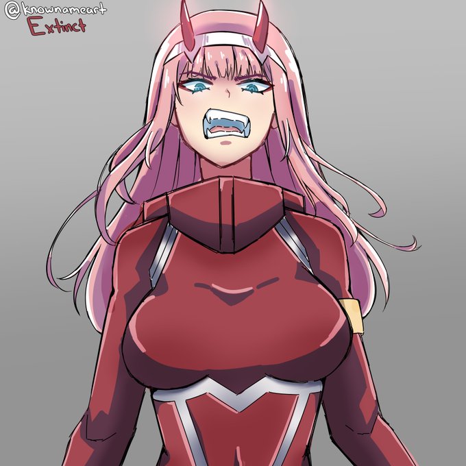 artsuijin on X: #zerotwo #DarlinginthefranXX #anime #drawing   / X