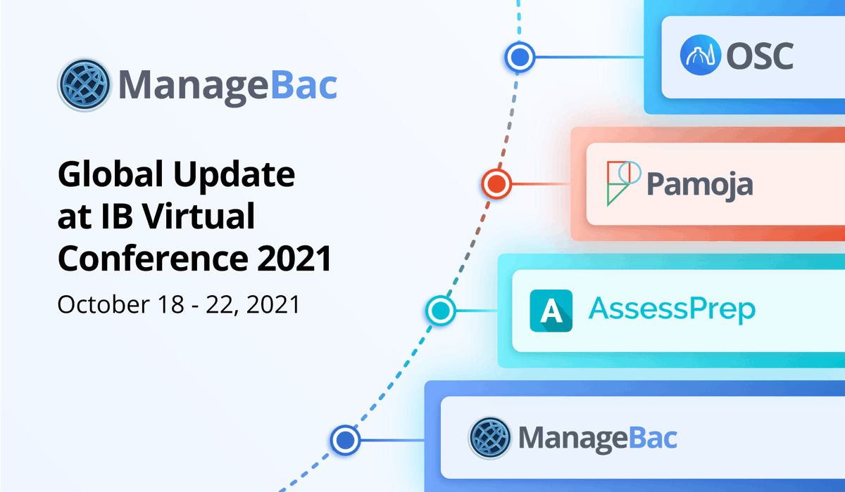 managebac's tweet photo. Glad to connect with everyone at the #IBVirtual! 

In case you missed it, we had announced several updates at the #IBConference last week and you can check out our blog to find more information: https://t.co/nqBFbZTyEK https://t.co/aY1GtH0hLP