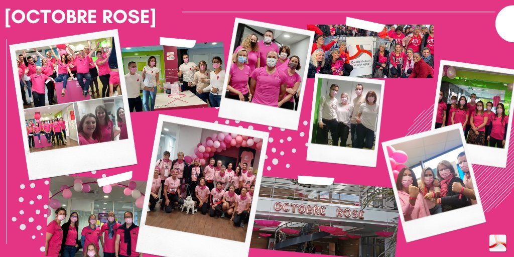 CMBretagne's tweet image. Ce mois-ci, le vent d&apos;octobre rose souffle sur le Crédit Mutuel de Bretagne. ⬇️
Les équipes du @CMBretagne sont fières d&apos;afficher leur soutien pour la lutte contre le cancer du sein ❤️♀️🎗️
#OctobreRose2021