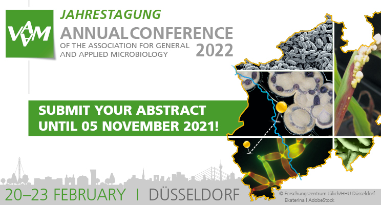 VAAM - Vereinigung f. Allg. u. Ang. Mikrobiologie (@vaam_microbes) on Twitter photo The abstract deadline for our <a href="/VAAM_Microbes/">VAAM - Vereinigung f. Allg. u. Ang. Mikrobiologie</a> Annual Conference 2022 in Düsseldorf is approaching, so do not forget to submit your abstract until Nov, 5 !
t1p.de/ntu0 The abstract deadline for our <a href="/VAAM_Microbes/">VAAM - Vereinigung f. Allg. u. Ang. Mikrobiologie</a> Annual Conference 2022 in Düsseldorf is approaching, so do not forget to submit your abstract until Nov, 5 !
t1p.de/ntu0