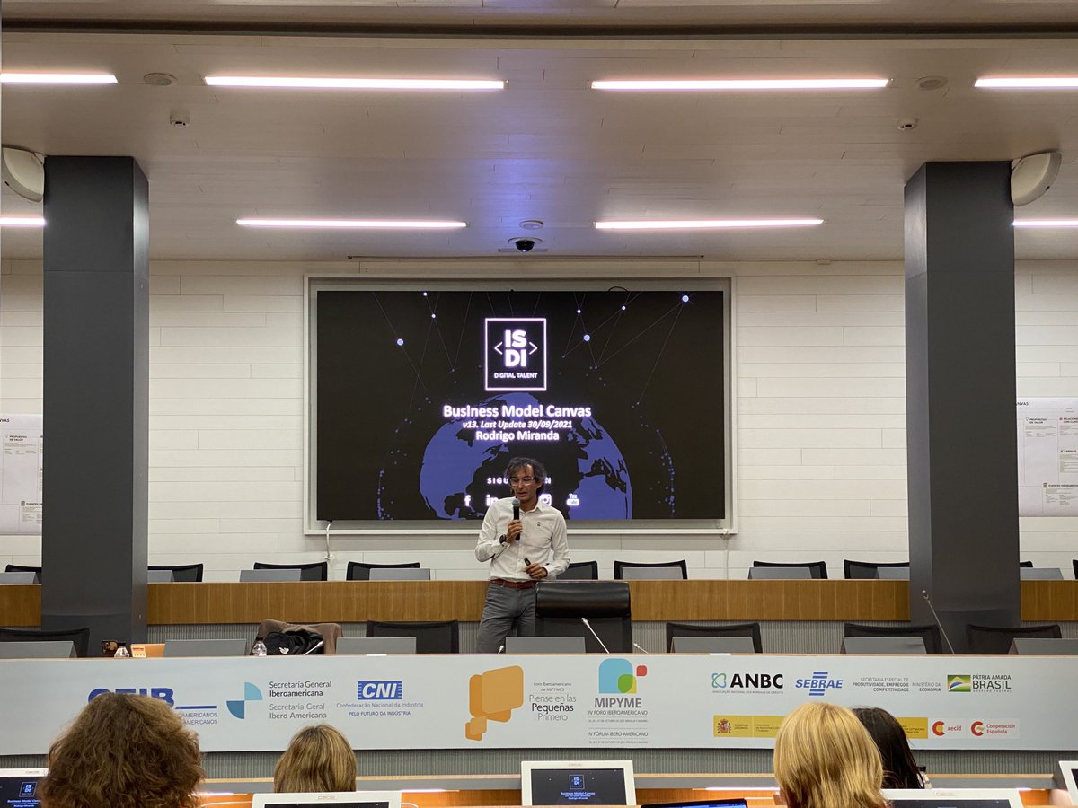 Hoy en ⁦<a href="/CEOE_ES/">CEOE</a>⁩ modelo Business Model Canvas presentado por ⁦<a href="/Rmiranda/">Rodrigo Miranda Beltrán</a>⁩ .
@feneval encantado de facilitar.
Gracias a Javíer Calderon y su equipo de ⁦<a href="/CEOE_ES/">CEOE</a>⁩
Gracias a ⁦<a href="/Rmiranda/">Rodrigo Miranda Beltrán</a>⁩  y a ⁦<a href="/ISDI_edu/">ISDI</a>⁩
Grandes!