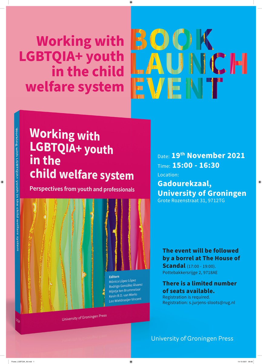VRooodri's tweet photo. Our book will be soon launched! 

Authors and participants of this learning journey will be there to share this special moment. Researchers, care professionals, and relevant stakeholders are specially and cordially invited to come. 

Creating better care for LGBTQIA+ youth 🏳️‍🌈 https://t.co/eejh8HhPB7
