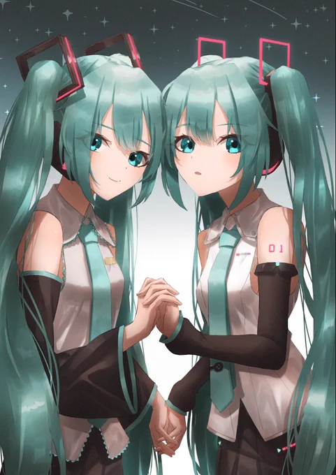 #今年も残りわずかなので今年一番伸びた絵を貼る見た絵描きさんも強制でやる
ミクミク 