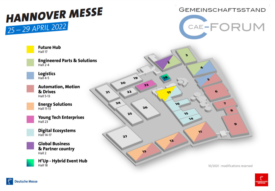 Gute Nachrichten, wir planen wieder den CAE-Forum Gemeinschaftsstand (Hannover Messe 2022)!
Mit Ausstellungsmöglichkeiten und Bühne @DigitalEcosystems.
Weitere Informationen:
cae-messe.de/hannover-messe/
#caeForum #HannoverMesse #DigitalEcosystems #Simulation #AI #VR #GPU