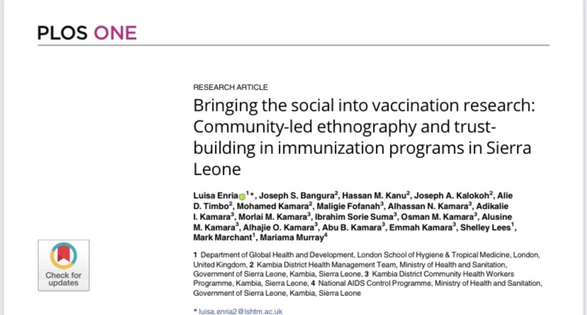 Luisa Enria tweet media