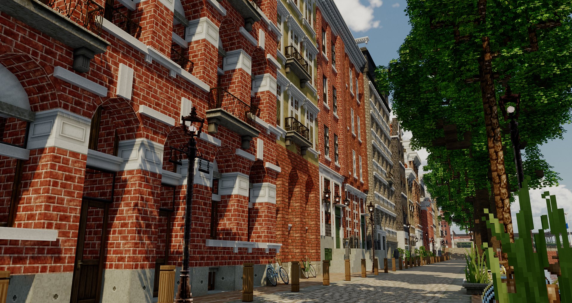 たくにぃ ヨーロッパな川沿いの町並み Cocricot Minecraft Amsterdam T Co Ft3g2flj68 Twitter