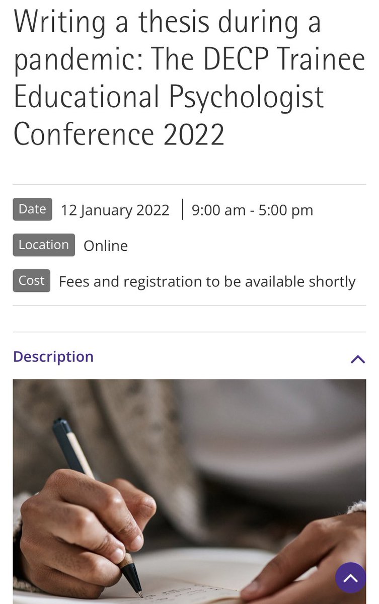 BPS DECP (@decpofficial) on Twitter photo Exactly 1 week to go to submit applications to present at DECP TEP Conference in Jan 🥳 #twittereps #adayinthelifeofa_tep <a href="/DECPTraineeEP/">DECP TEP Voice</a> <a href="/BPSOfficial/">British Psychological Society</a>
Info and submissions ➡️ bps.org.uk/events/writing… Exactly 1 week to go to submit applications to present at DECP TEP Conference in Jan 🥳 #twittereps #adayinthelifeofa_tep <a href="/DECPTraineeEP/">DECP TEP Voice</a> <a href="/BPSOfficial/">British Psychological Society</a>
Info and submissions ➡️ bps.org.uk/events/writing…