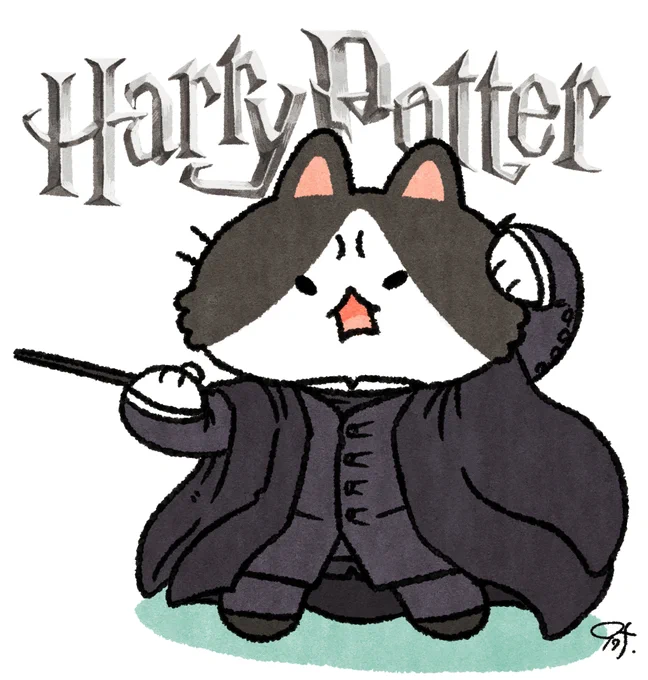 26日目 Harry Potter セブルス・スネイプ
#ねこねこハロウィン 