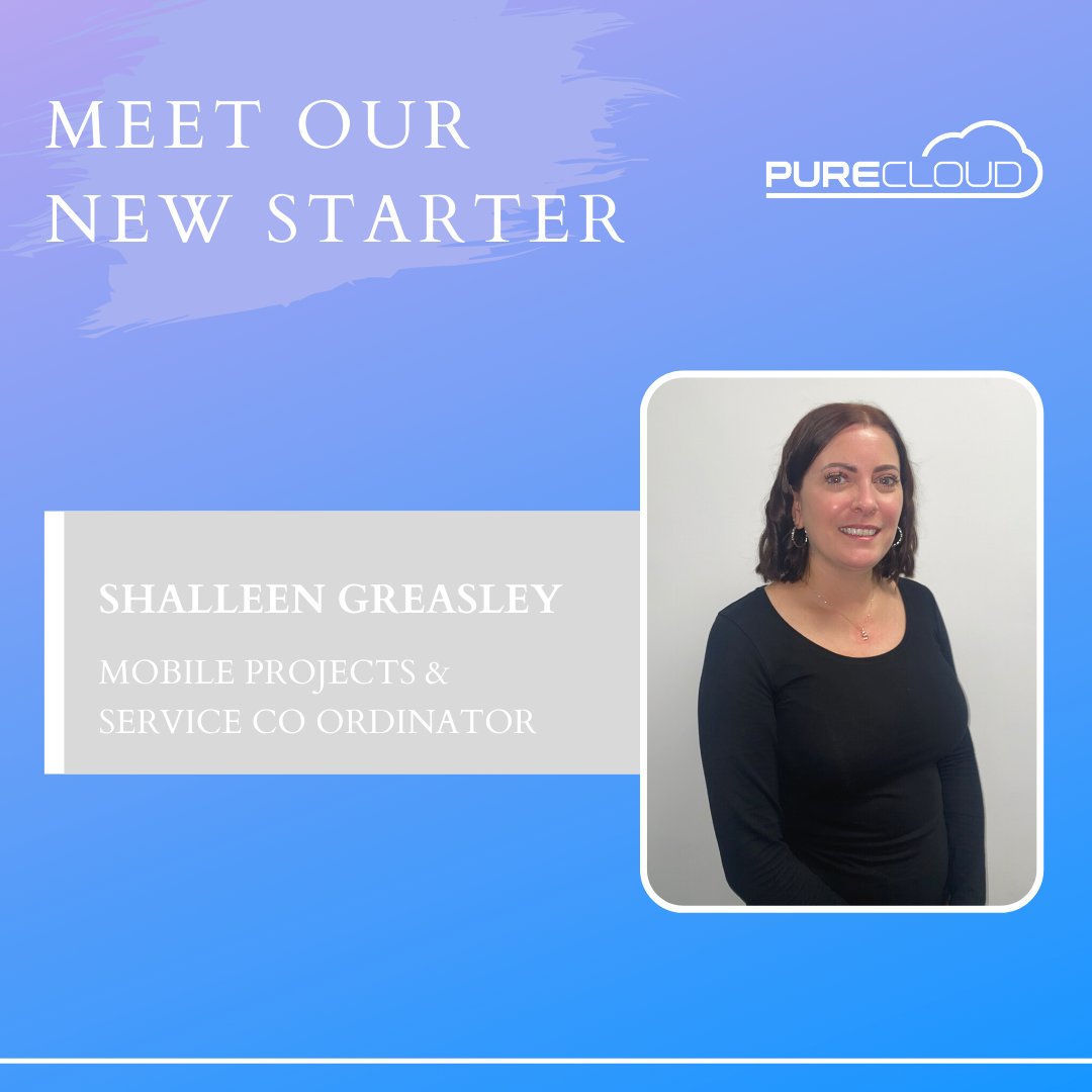 pure__cloud's tweet photo. We are so pleased to announce that we have a new starter at #PureCloud who has joined our customer support team as Mobile Projects & Service Co-Ordinator! 🙌
We’re excited to have you on board with us! 😃💙 #NewBeginnings #Careers #GoingForGrowth #Expanding https://t.co/px1z9tZcz0