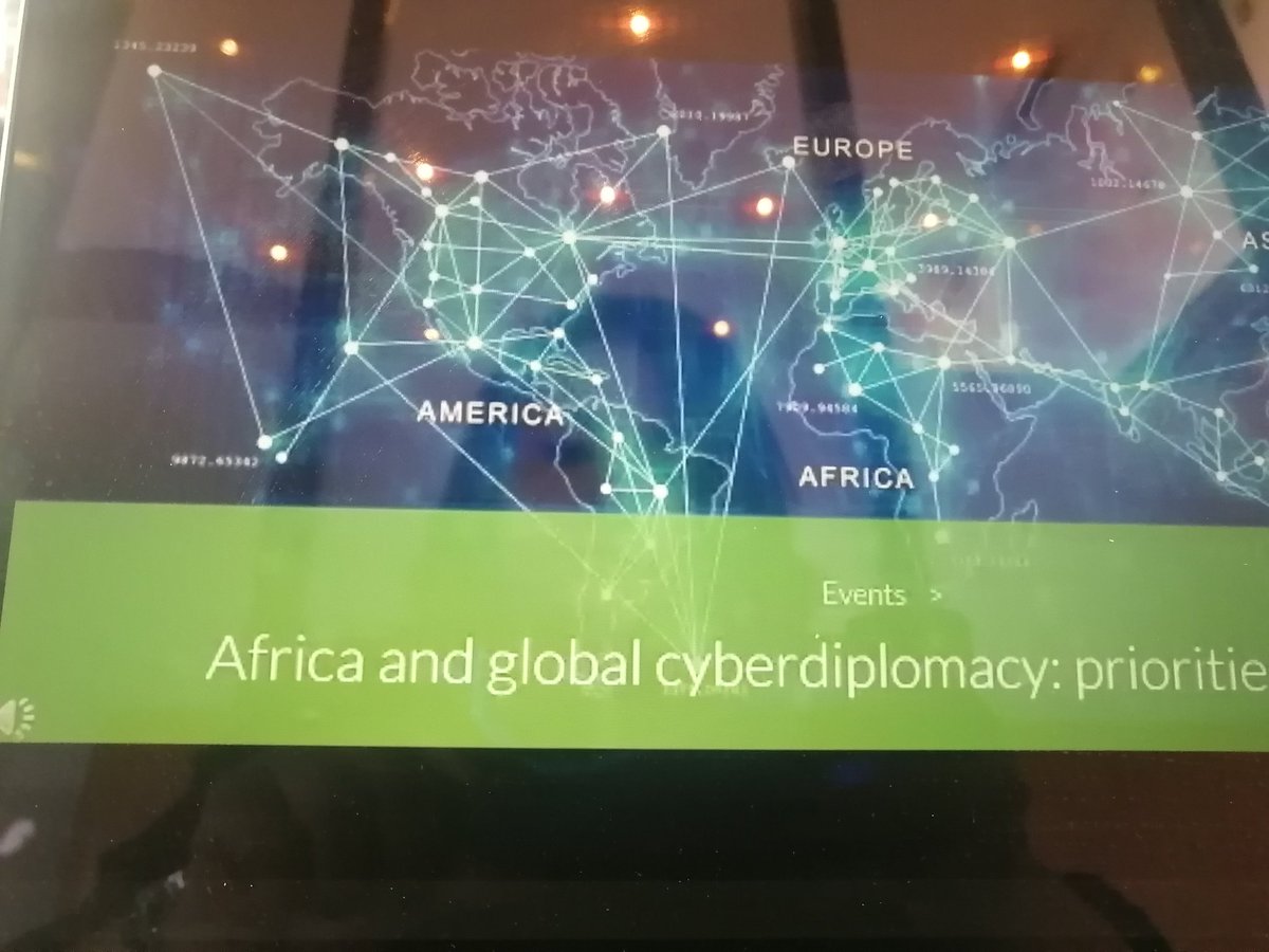 Ibtissame_azz's tweet photo. Attending now a webinar on " #Africa and global #cyber_diplomacy: priorities for #action"
#Diplomacy #Security_Studies
@issafrica https://t.co/LG6SwtUpOe