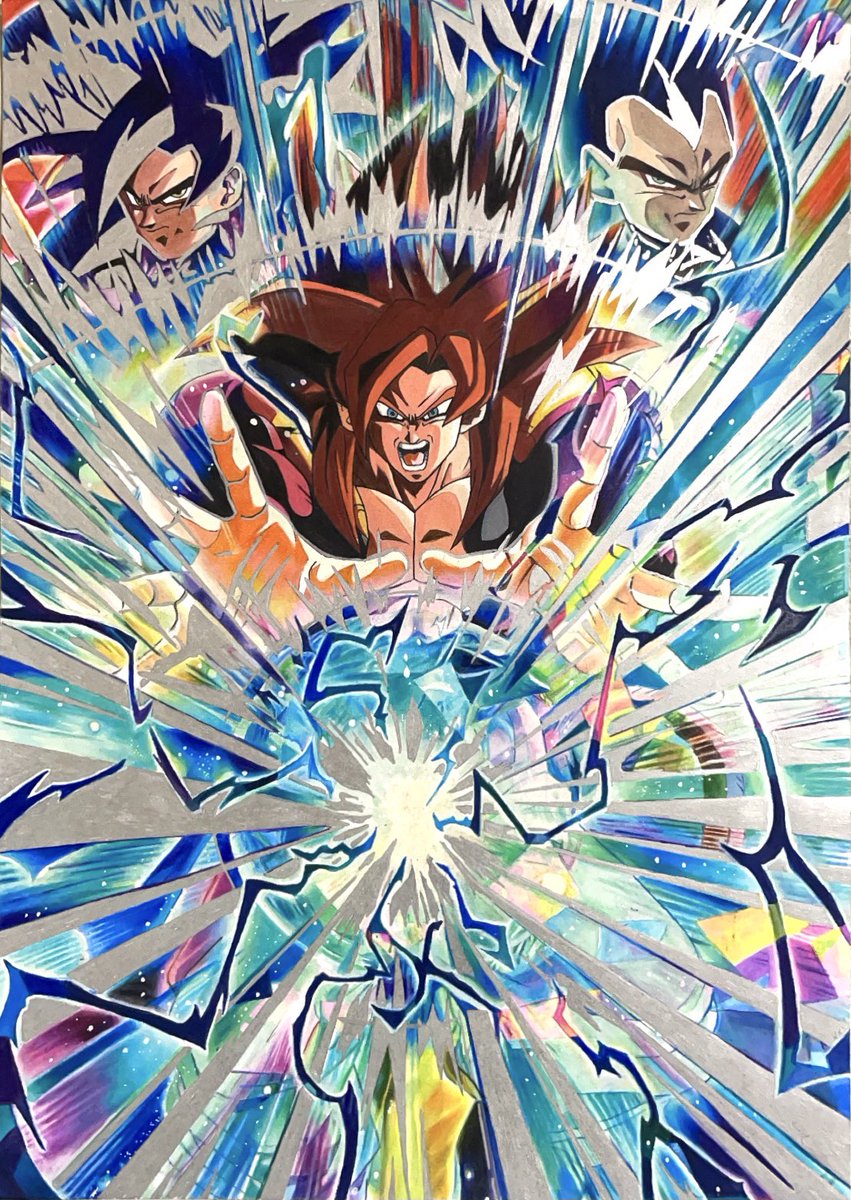 ドラゴンボール「ビックバンかめはめ波!!!!
ゴジータ4完成しました!!
#模写 #ドラゴンボー」|れもんのイラスト