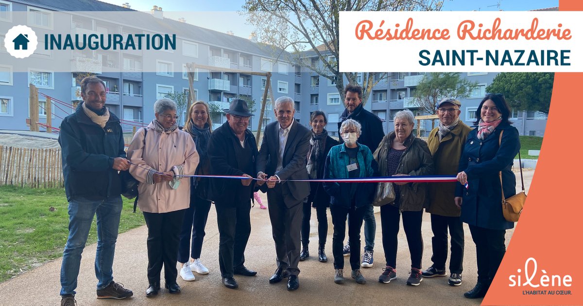 silenehabitat's tweet photo. Les travaux de la résidence Richarderie à @VilleSaintNazaire sont terminés ! Après 18 mois de réhabilitation, la résidence offre à ses résidents un nouvel environnement, avec des logements de qualité. #SaintNazaire #SileneHabitat #Logement #BailleurSocial https://t.co/LSEXb4zyLU