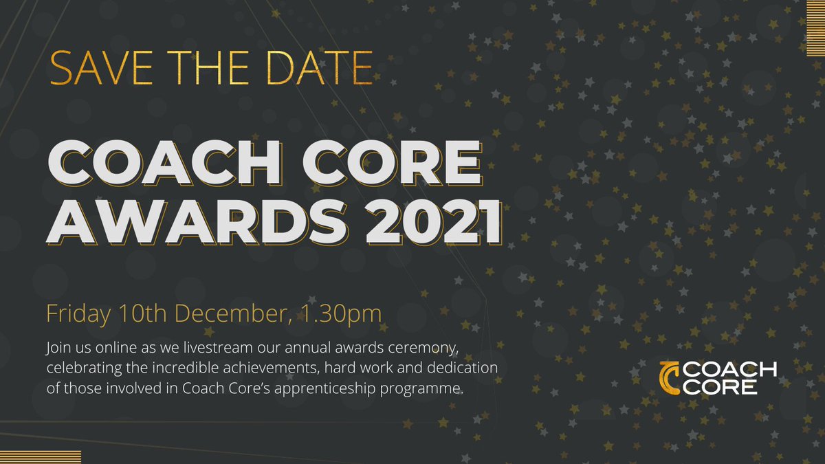 Awards season is coming!
Stick lunchtime on December 10th in your diary and stay tuned for the livestream details