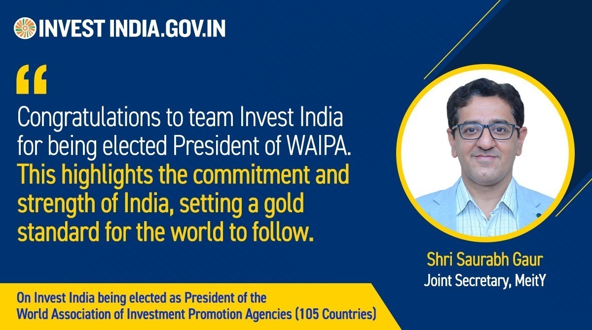 investindia's tweet photo. #WorldTrustsIndia

Thank you, Shri Saurabh Gaur, for the encouragement!

#ThankYouPMModi #NewIndiaForANewDecade #InstitutionsOfExcellence #TheIPAGoldStandard #WIC21 #WAIPA @WAIPAorg @PMOIndia @DPIITGoI @AshwiniVaishnaw https://t.co/76cD30XYne