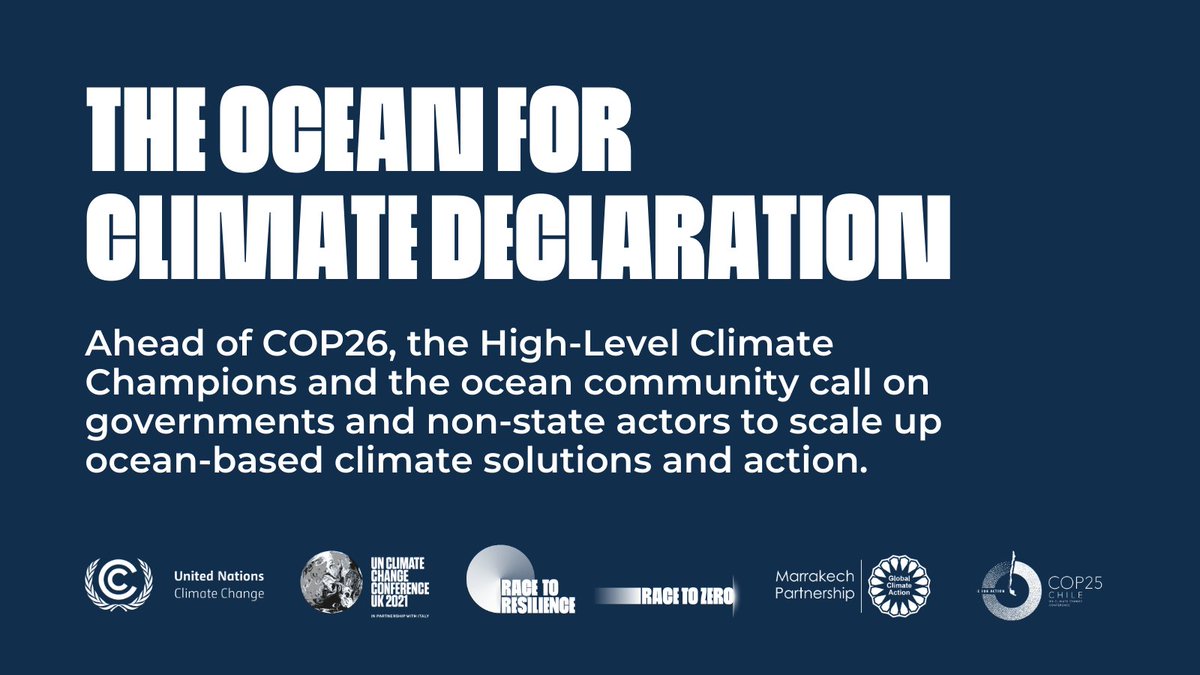 #Ocean action is #Climate action - Ahead of #COP26, What if a healthy ocean were our best ally against climate change? Find out more 👉racetozero.unfccc.int/what-if-a-heal…  #RacetoZeo #RacetoResilience #OceanforClimate