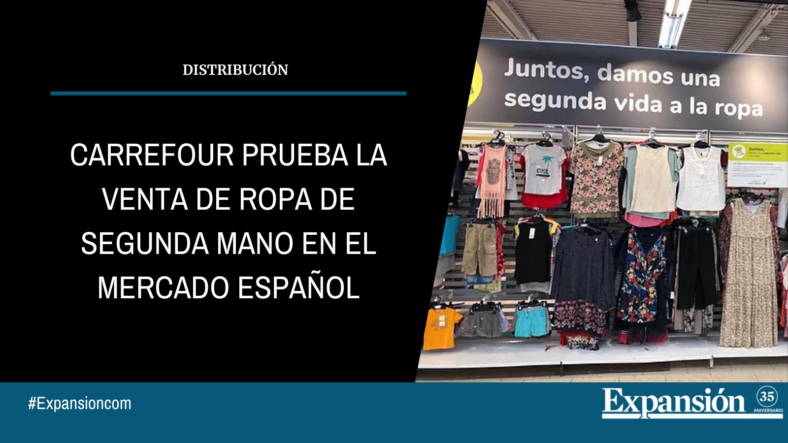 Carrefour prueba la venta de ropa de segunda mano en Espana X