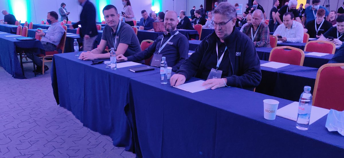 EdgeTechAB's tweet image. Edge Technology at GRC 2021 in Dubrovnik. First row of course. 😉

#MakeItSmarter
