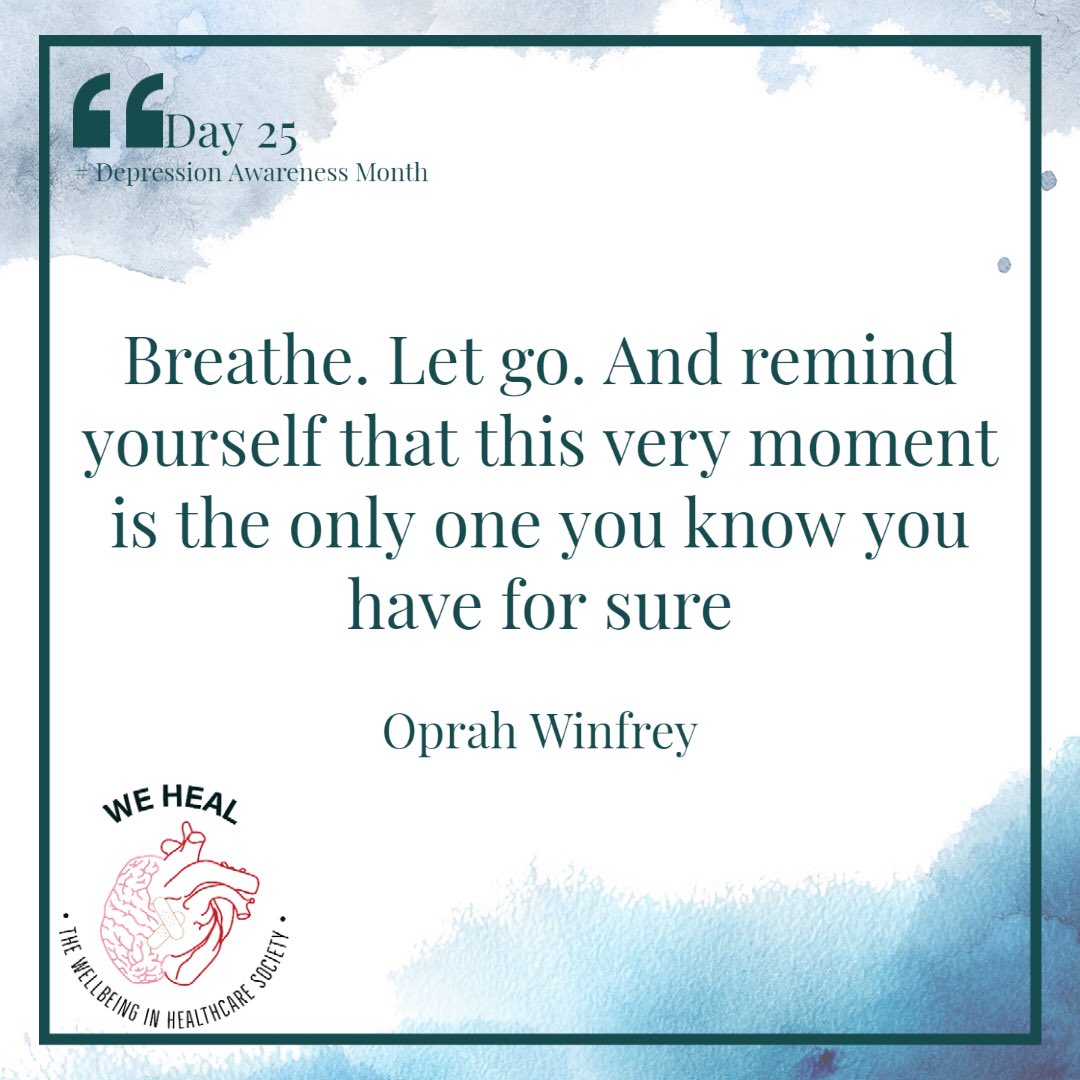 WeHealCardiff's tweet photo. DAY 25🚨

In recognition of Depression Awareness month, WeHeal will be posting daily quotes throughout October to raise awareness and education around Mental Health and Depression ❤️

Be sure to follow all our socials to stay updated ‼️

#depressionawareness #mentalhealthmatters https://t.co/M3viMXkLKn