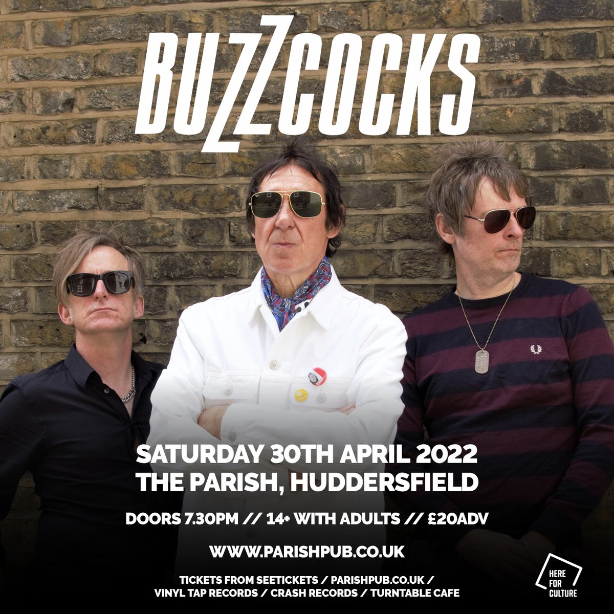 Parish (@parishhudd) on Twitter photo NEW SHOW!
.<a href="/Buzzcocks/">Buzzcocks</a> play <a href="/ParishHudd/">Parish</a> on Sat 30th April 2022. Legendary punk outfit in Huddersfield next spring.
Tickets on sale Wednesday 27th Oct at 10am via <a href="/Crash_Records/">Crash Records</a> / <a href="/vinyltaprecords/">Vinyl Tap Records</a> / see tickets & parishpub.co.uk/gigs 🤘 NEW SHOW!
.<a href="/Buzzcocks/">Buzzcocks</a> play <a href="/ParishHudd/">Parish</a> on Sat 30th April 2022. Legendary punk outfit in Huddersfield next spring.
Tickets on sale Wednesday 27th Oct at 10am via <a href="/Crash_Records/">Crash Records</a> / <a href="/vinyltaprecords/">Vinyl Tap Records</a> / see tickets & parishpub.co.uk/gigs 🤘