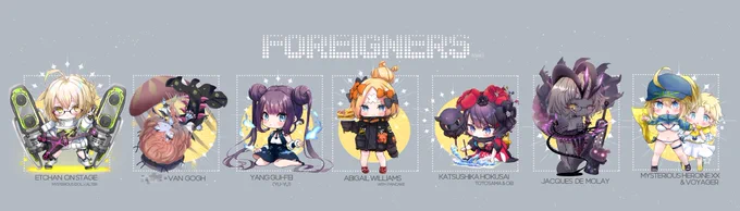 ちびフォーリナーズにモレーお姉さん追加しました🐐
#FGO 