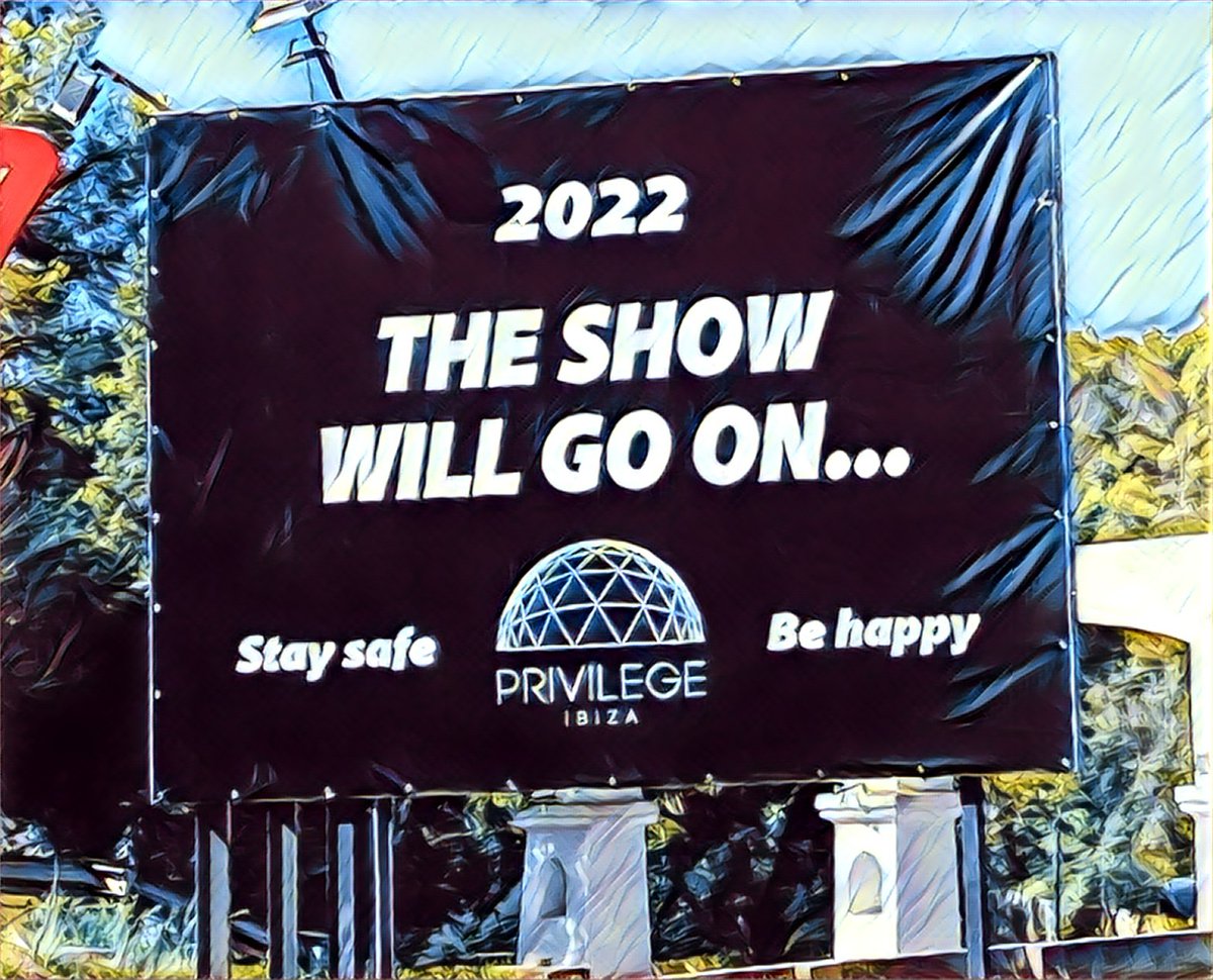 The show will go on #ibiza2022 @privilege_ibiza