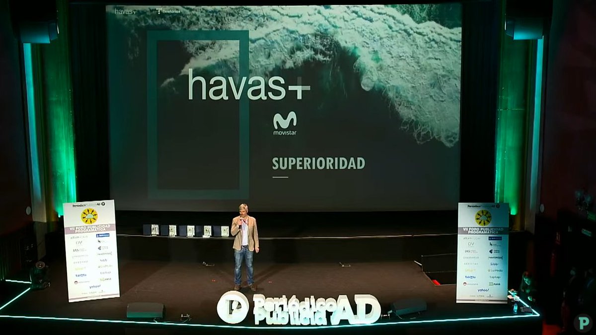 Havas_ES's tweet photo. Comienza la ponencia de Havas Media Group, de la mano de Ramón Suso, Engagement Account Director en la compañía, que va a explicar el caso de éxito para @MovistarPlus  
#ForoProgramatica @PdelaPublicidad 
https://t.co/HaUKoH9Lky https://t.co/B9YFhQH275