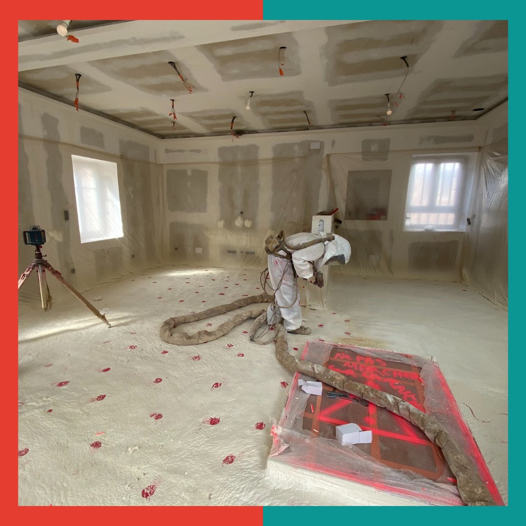 ISOPROM's tweet photo. Immersion dans l’un de nos chantiers à ALLENWILLER ! 👷‍♂️
Une isolation thermique des sols par projection de mousse polyuréthane.
Intervention réalisée lors d'un projet de rénovation d'une surface de 71.5m².
Épaisseur moyenne = 90mm - R= 3,40m².K/W 🏡 https://t.co/T4tGLkg7aw
