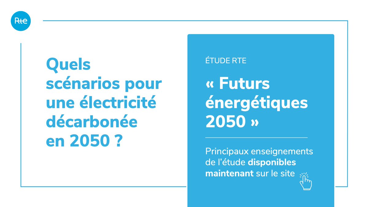 rte_france's tweet image. L&apos;étude &quot;Futurs énergétiques 2050&quot; analyse les évolutions de la consommation et compare les 6 scénarios de systèmes électriques qui garantissent la sécurité d’approvisionnement pour que la France dispose d’une électricité bas-carbone en 2050 :
rte-france.com/actualites/fut…