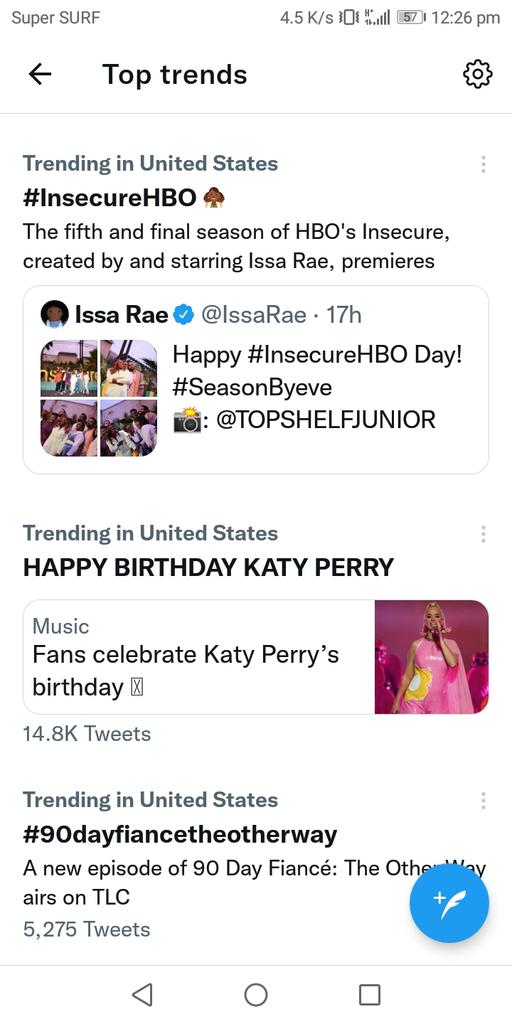 HAPPY BIRTHDAY KATY PERRY is on trending topics you guys are insane       