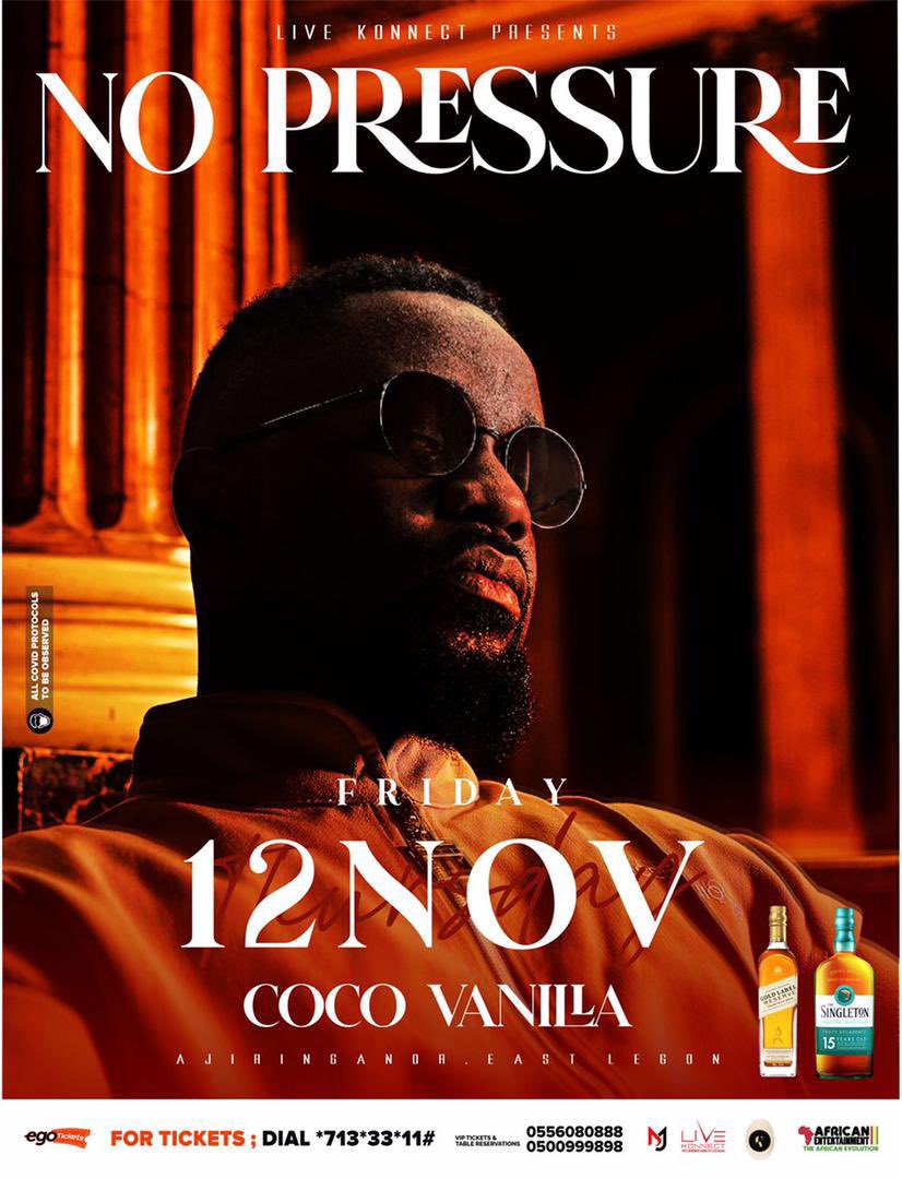 kkwarteng_'s tweet photo. Grab your ticket letβs party on the 12th November 2021 at the coco vanilla #Nopressure #sarkodievip https://t.co/W0S82t7FZ5