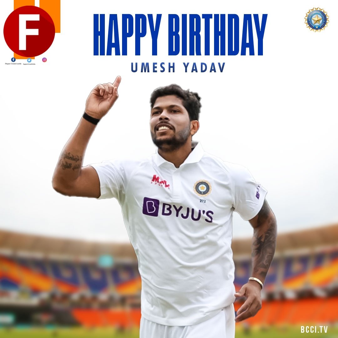 Happy birthday to UMESH YADAV
Pic courtesy- bcci     